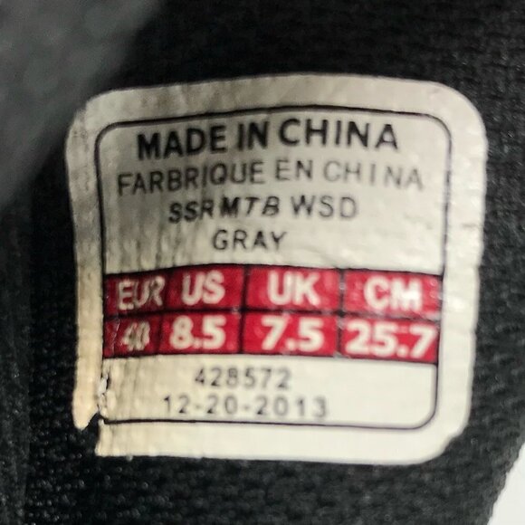 Bontrager Womens SSR Multisport WSD Bike Shoes Gray 428572 Leather Lace Up 8.5 - Picture 10 of 10